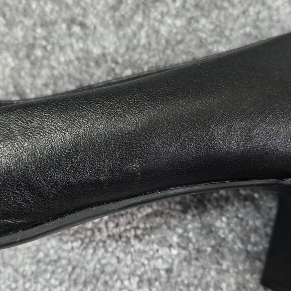 Clarks Kyndall Iris Black Mid Heel Comfort Pumps Classic Office Neutral Preppy - Picture 12 of 12